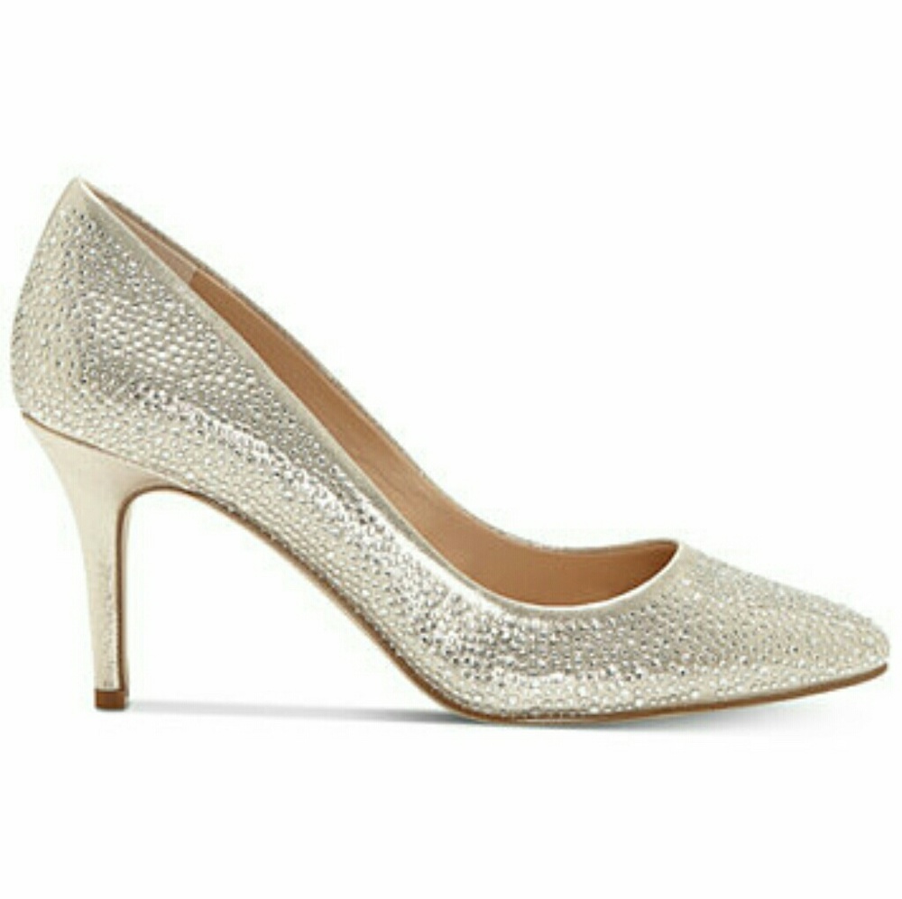I.N.C. Zitah Pointed Toe Rhinestone Evening Pumps
